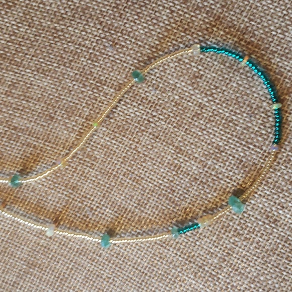 Emerald ,opal natural choker - Picture 4 of 9